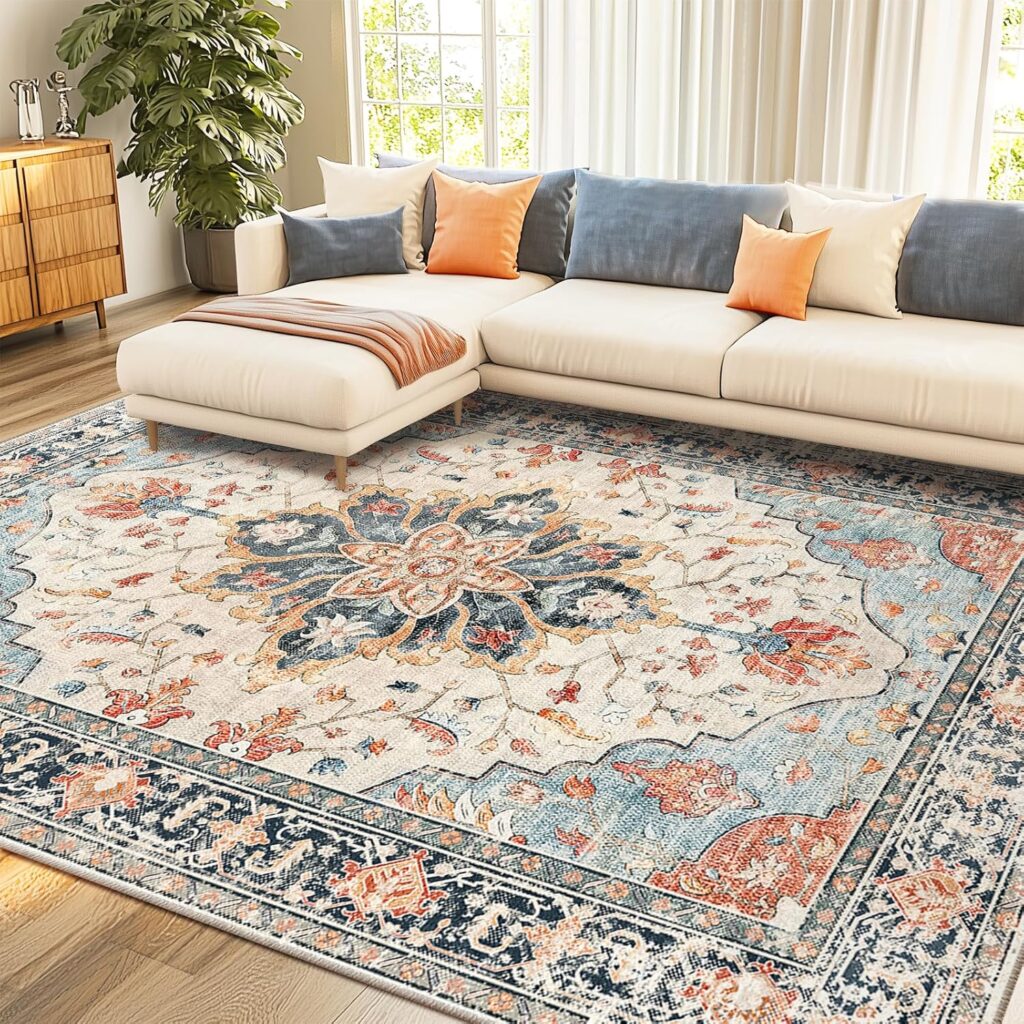 Stylish and cozy rug for a modern living room décor
