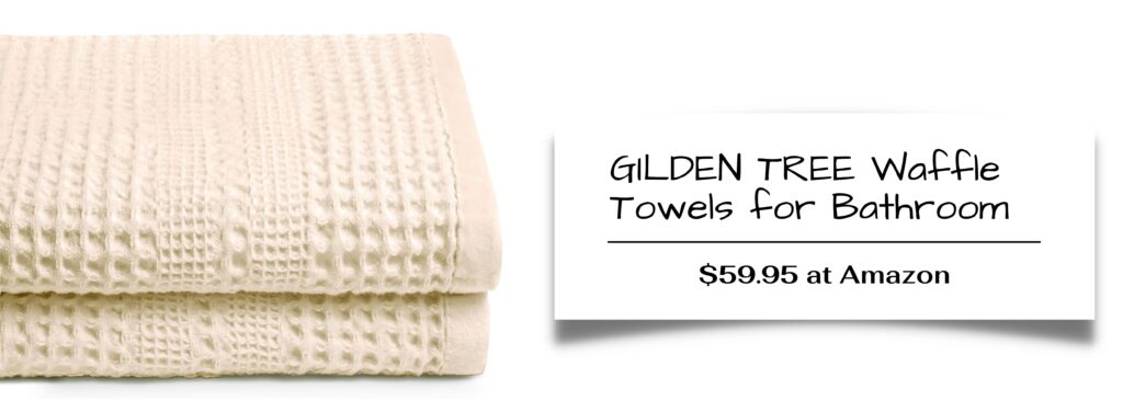 Waffle weave towels have a unique texture that enhances absorbency and makes them quick-drying. They are lightweight, stylish, and great for a minimalist aesthetic.